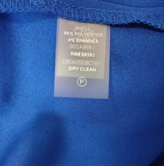 Women's Andrew Marc Ruffle Jumpsuit Blue Size 16 - Picture 11 of 11